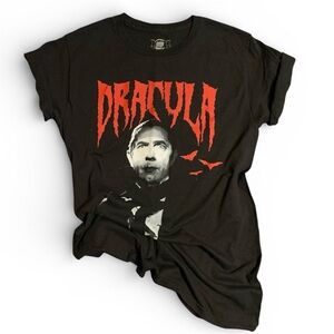 Rock Rebel Bela Lugosi “Dracula” short sleeve black/red 100% cotton- S